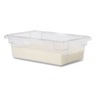 Image showing  Commercial Food/Tote Boxes, 3.5 gal., 18 in. x 12 in. x 6 in., Clear