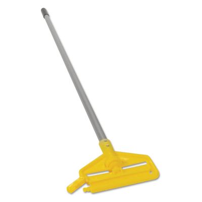 Rubbermaid Invader Vinyl Aluminum Side-Gate Wet-Mop Handle, 60 in., Gray/Yellow