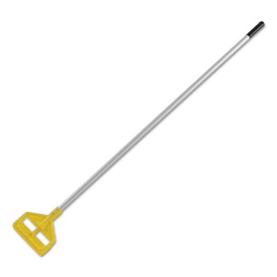 Rubbermaid Invader Aluminum Side-Gate Wet-Mop Handle, 60 in., Gray/Yellow