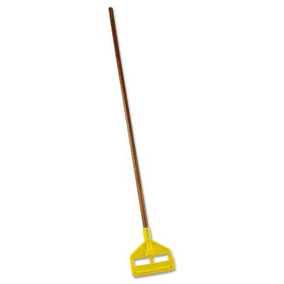 Rubbermaid Invader Wood Side-Gate Wet-Mop Handle, 54 in., Yellow