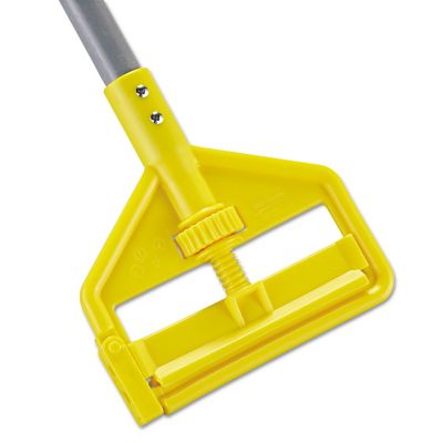 Rubbermaid Invader Fiberglass Side-Gate Wet-Mop Handle, 60 in., Gray/Yellow