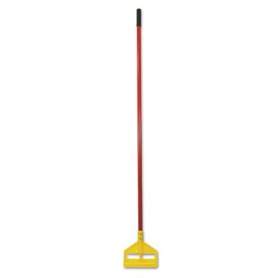 Rubbermaid Invader Fiberglass Side-Gate Wet-Mop Handle, 60 in., Red/Yellow
