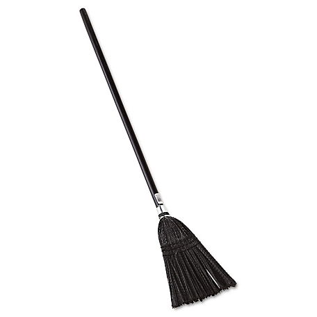 Rubbermaid 37-1/2 in. Lobby Pro Synthetic-Fill Broom, Black