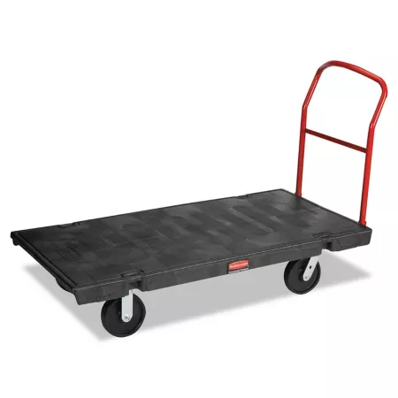 Rubbermaid Heavy Duty Platform Truck 2 000 lb Capacity Black Platform Trucks