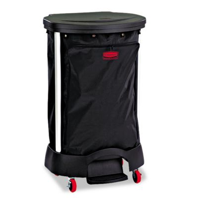 Rubbermaid Premium Step-On Linen Hamper Bag, 30 gal., 13.38 x 19.88 x 29.25 in., Black