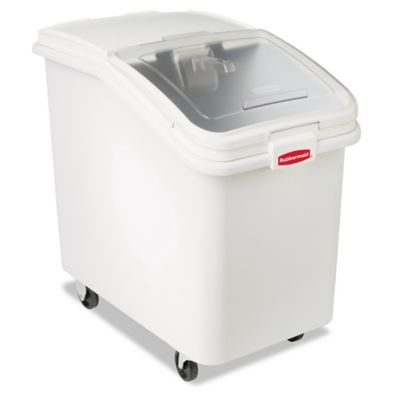 Image showing  Commercial Prosave Mobile Ingredient Bin, White, 4.1 cu. ft.