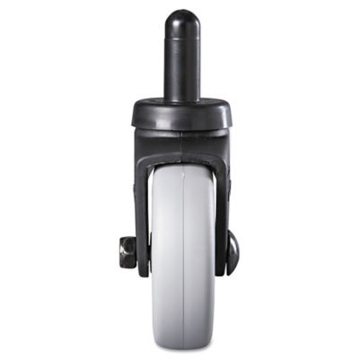 Image showing  3 in. Replacement Thermoplastic Rubber Swivel Bayonet Casters, Black