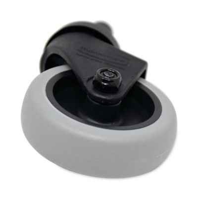 Image showing  3 in. Replacement Thermoplastic Rubber Swivel Bayonet Casters, Black