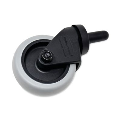 Image showing  3 in. Replacement Thermoplastic Rubber Swivel Bayonet Casters, Black