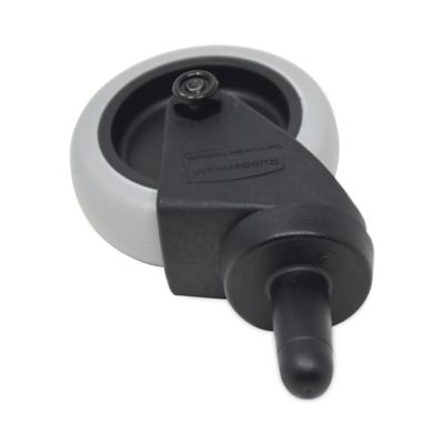 Image showing 5 th Rubbermaid 3 in. Replacement Thermoplastic Rubber Swivel Bayonet Casters, Black