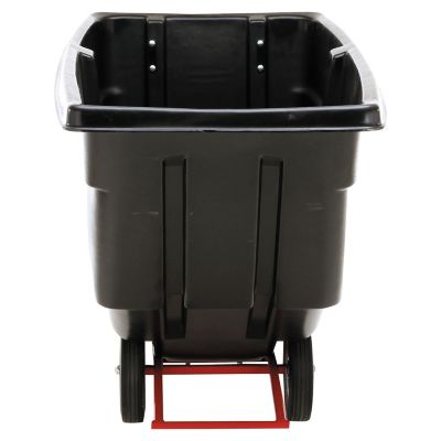 Image showing  202 gal. Roto-Molded Plastic Tilt Truck with 850 lb. Capacity, Black