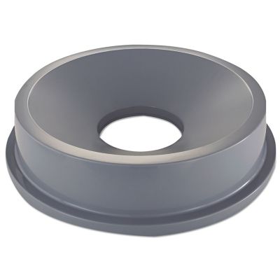 Rubbermaid Round Brute Receptacle Funnel Top, 22.38 in. x 5 in., Gray, Plastic -  FG354300GRAY