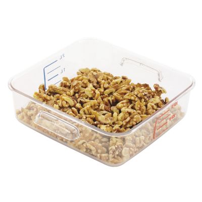 Rubbermaid Spacesaver Square Containers, Clear, 2 qt.
