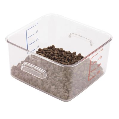 Rubbermaid Spacesaver Square Containers, Clear, 4 qt.