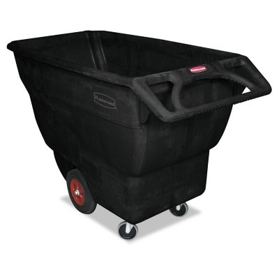 Rubbermaid 151 gal. Structural Foam Tilt Truck, Rectangular, Black, RCP1013BLA