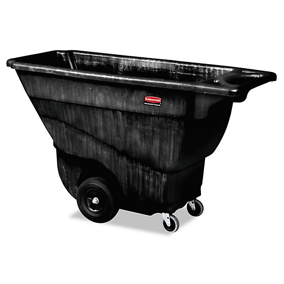 Structural Foam Tilt Truck, 101 gal, 850 lb Capacity, Plastic, Black Structural Foam Tilt Truck, 101 gal, 850 lb Capacity, Plastic, Black