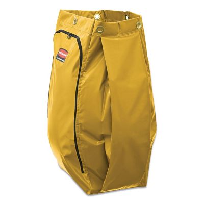 Image showing 7 th Rubbermaid 34 gal. Vinyl Cleaning Cart Bag, Yellow