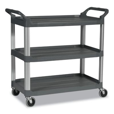 Image showing  3-Shelf 300 lb. Capacity Xtra Utility Cart, 20 in. x 40.63 in. x 37.8 in., Gray