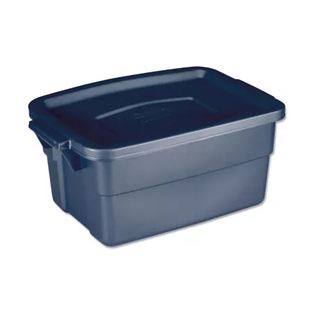 Rubbermaid Roughneck Storage Box 3 gal Volume Dark Indigo Metallic Storage Bins