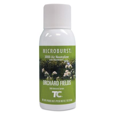 Rubbermaid Microburst 3000 Odor Eliminator Refills, Orchard Fields, 2 oz., 12 ct.