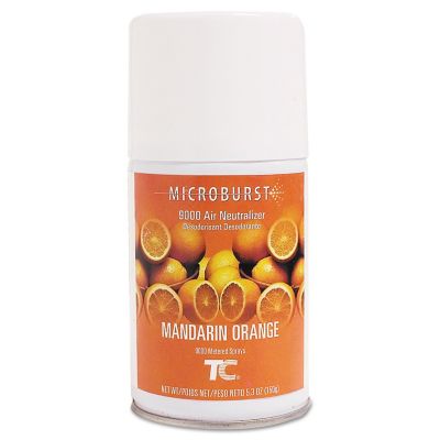 Rubbermaid TC Microburst 9000 Air Freshener Refills, Mandarin Orange, 5.3 oz., 4 ct.