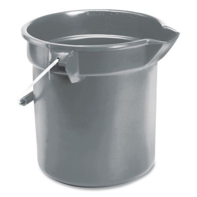 Image showing  10 qt. Plastic Utility Pail, Gray