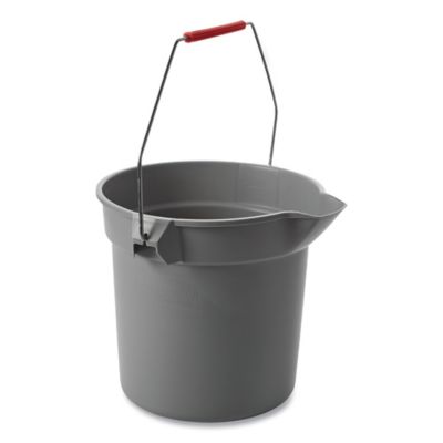 Image showing  10 qt. Plastic Utility Pail, Gray