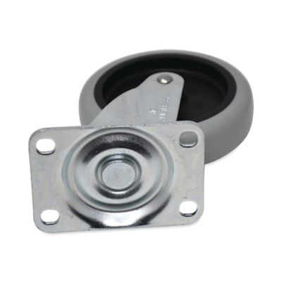 Image showing  Replacement Non-Marking Plate Caster, 4 in., Black/Gray, SGSFG1011L20000