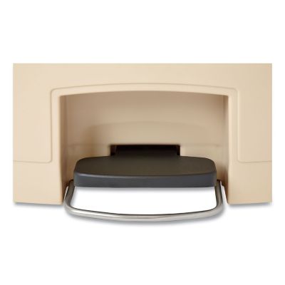Image showing  24 gal. Slim Jim Resin Front Step-On Trash Container, Beige