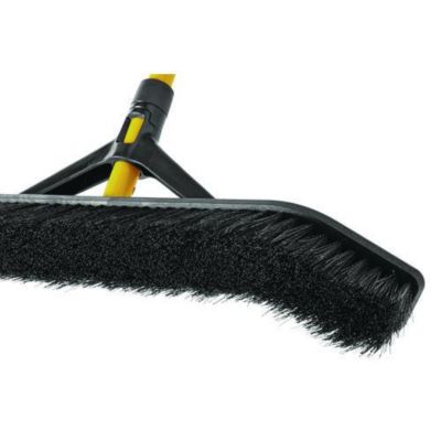 Image showing  36 in. Maximizer Push-to-Center Poly Bristle Broom, Yellow/Black