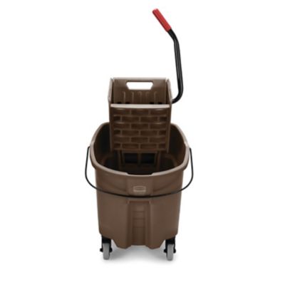 Image showing  35 qt. WaveBrake 2.0 Mop Bucket with Wringer Combo, Side-Press, Brown, Plastic