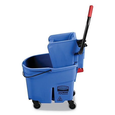 Rubbermaid 35 qt. WaveBrake 2.0 Mop Bucket with Wringer Combo, Side-Press,  Brown, Plastic at Tractor Supply Co.