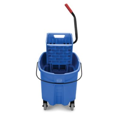 Image showing  35 qt. WaveBrake 2.0 Mop Bucket with Wringer Combo, Side-Press, Blue, Plastic