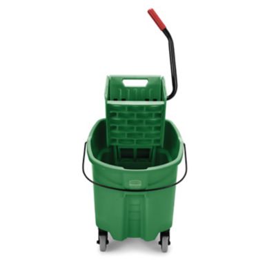 Image showing  35 qt. WaveBrake 2.0 Mop Bucket with Wringer Combo, Side-Press, Green, Plastic