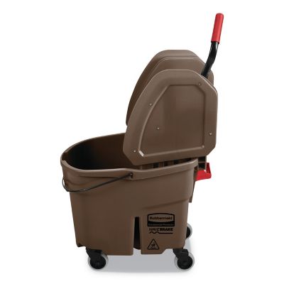 Image showing  35 qt. WaveBrake 2.0 Mop Bucket with Wringer Combo, Down-Press, Brown, Plastic