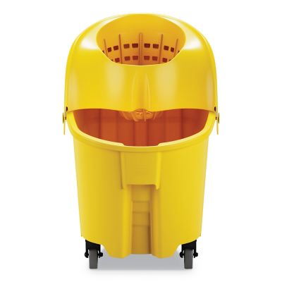Image showing  35 qt. WaveBrake 2.0 Mop Bucket with Wringer Combo, Down-Press, Yellow, Plastic, RCPFG759088YEL