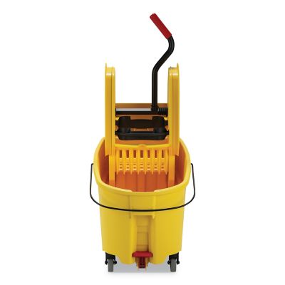 Image showing  44 qt. WaveBrake 2.0 Mop Bucket with Wringer Combo, Down-Press, Yellow, Plastic
