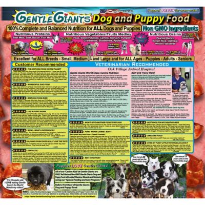 Image showing 5 th Gentle Giants All Life Stages Natural NON-GMO Beef and Bacon Recipe Dry Dog Food, 24 lb. Bag