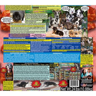 Image showing 6 th Gentle Giants All Life Stages Natural NON-GMO Beef and Bacon Recipe Dry Dog Food, 24 lb. Bag