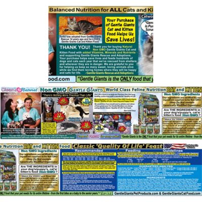 Image showing 8 th Gentle Giants Natural All Life Stages Indoor/Outdoor Non-GMO Chicken and Fish Formula Dry Cat Food, 9 lb. Bag