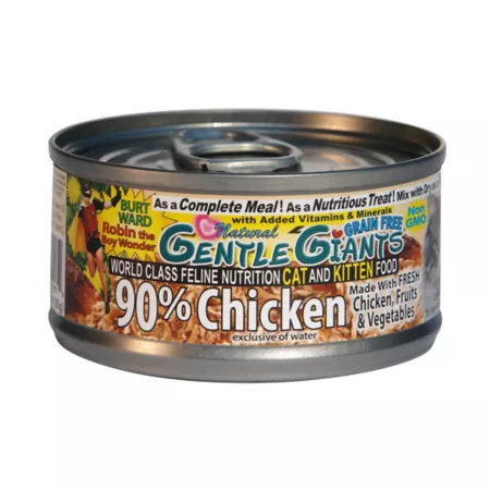 Gentle Giants All Life Stages Chicken Pate Wet Cat Food 3 oz Pack of 24 Cans Wet Cat Food