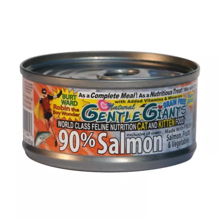 Gentle Giants All Life Stages Salmon Pâté Wet Cat Food 3 oz Pack of 24 Cans Wet Cat Food