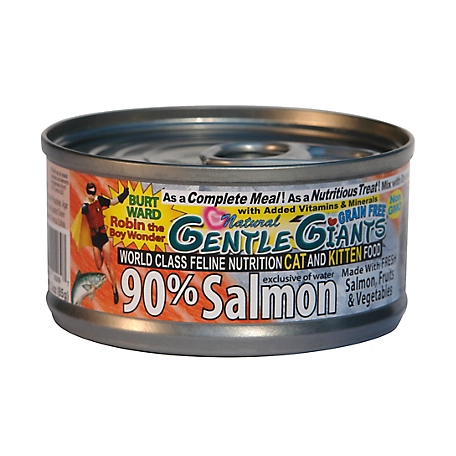 Gentle Giants All Life Stages Salmon Pate Wet Cat Food, 3 oz. Can, Pack of 24
