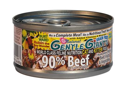 Gentle Giants All Life Stages Beef Pate Wet Cat Food, 3 oz. Can, Pack of 24