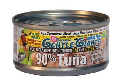 Gentle Giants All Life Stages Non-GMO Tuna Pate Wet Cat Food, 3 oz. Can, Pack of 24