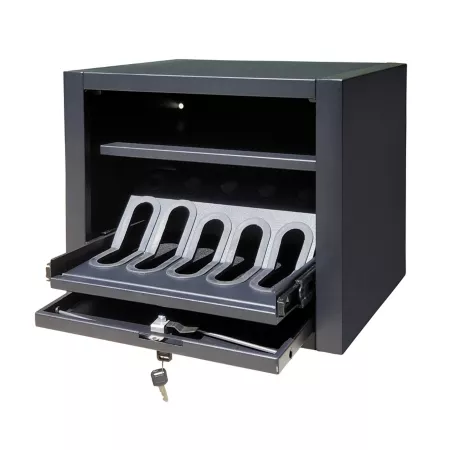 StorinSteel 5 Gun 2.82 cu E-Lock Pistol Safe Black Handgun & Pistol Safes