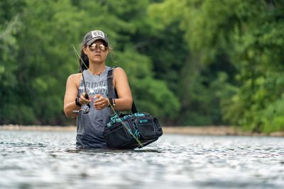 Image showing 5 th Evolution Horizontal 3700 Drift Series Topless Tackle Bag - Blue