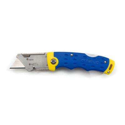 Image showing  3.5 in. Lockback Folding Utility Knife with Disposable Razor Blade, 42441