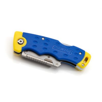 Image showing  3.5 in. Lockback Folding Utility Knife with Disposable Razor Blade, 42441