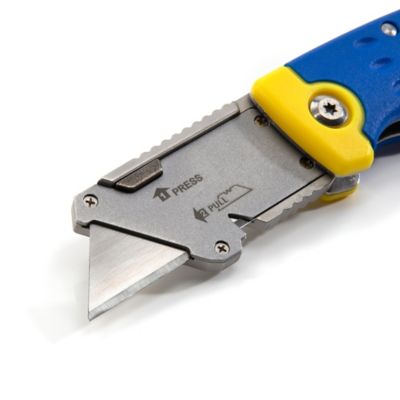 Image showing  3.5 in. Lockback Folding Utility Knife with Disposable Razor Blade, 42441